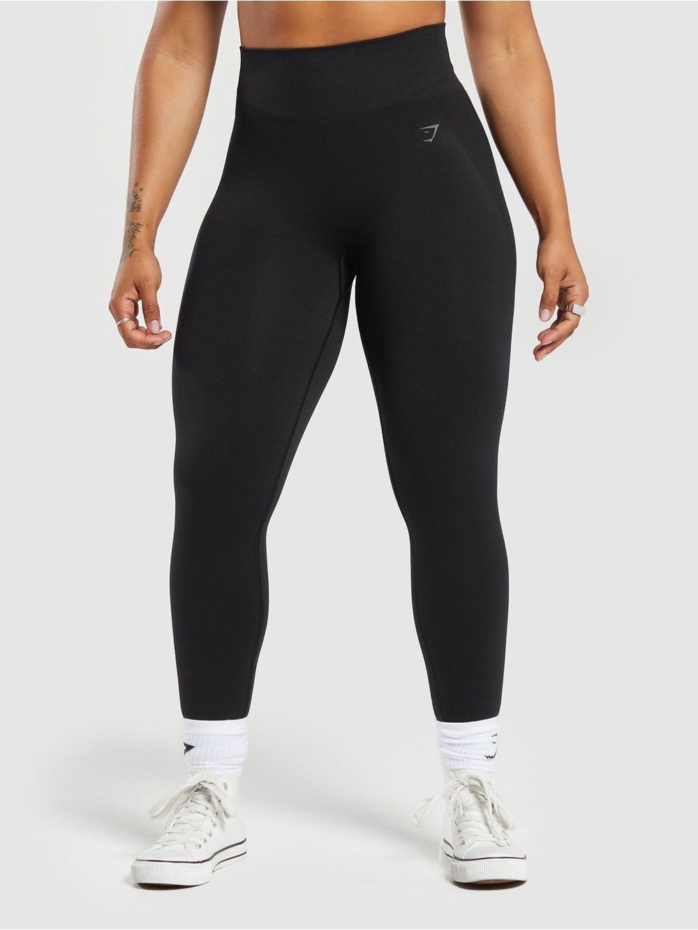 Gymshark Black Flex High-Waist Seamless Leggings - Black size S (4-6)